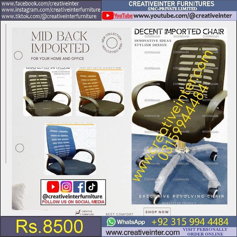 Office chair workstation table front desk Executive meeting gamin sof 11