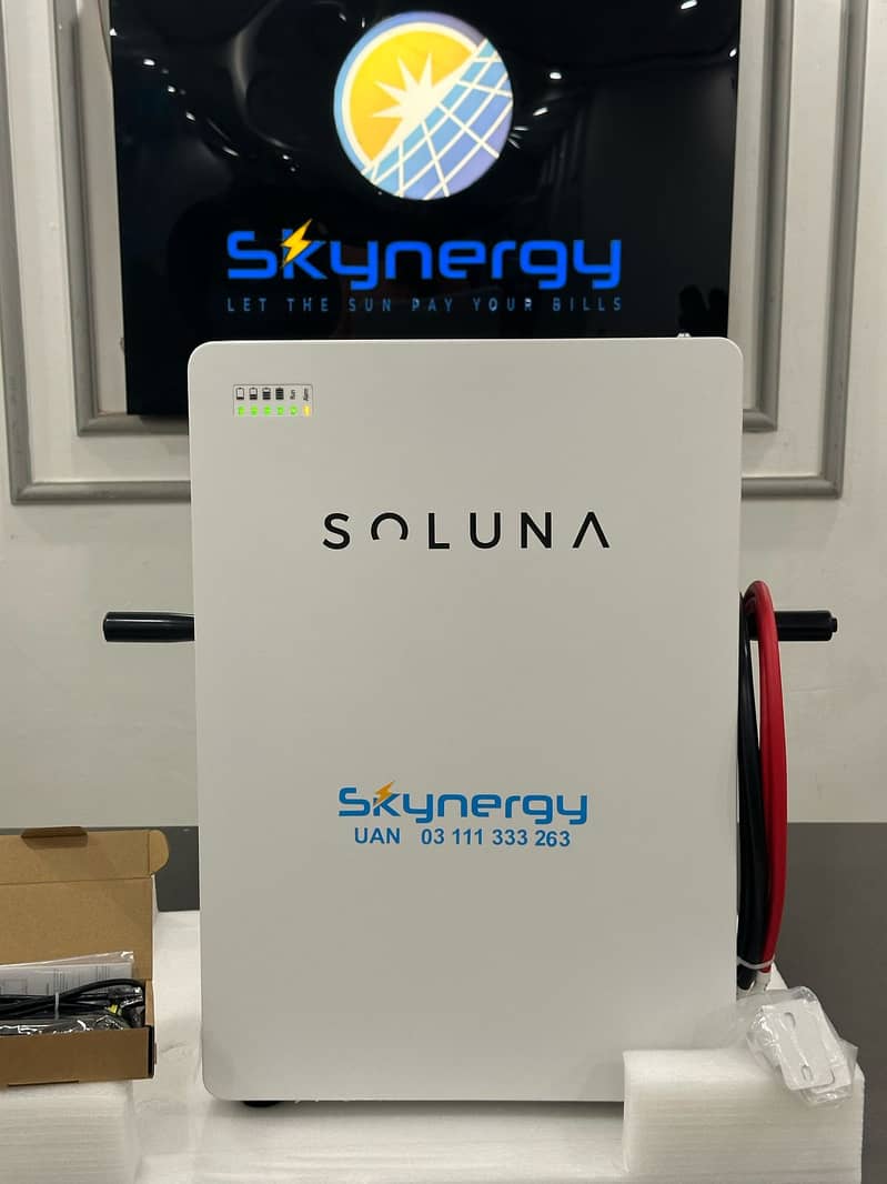 Soluna 51.2V Lithium Battery|6000 Cycles|5 Year Warranty|Solar Battery 2
