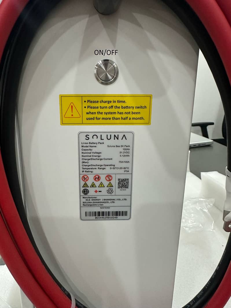 Soluna 51.2V Lithium Battery|6000 Cycles|5 Year Warranty|Solar Battery 3