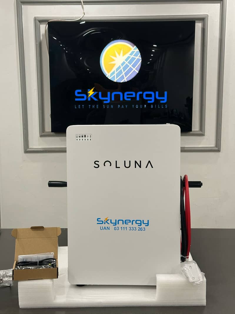 Soluna 51.2V Lithium Battery|6000 Cycles|5 Year Warranty|Solar Battery 4