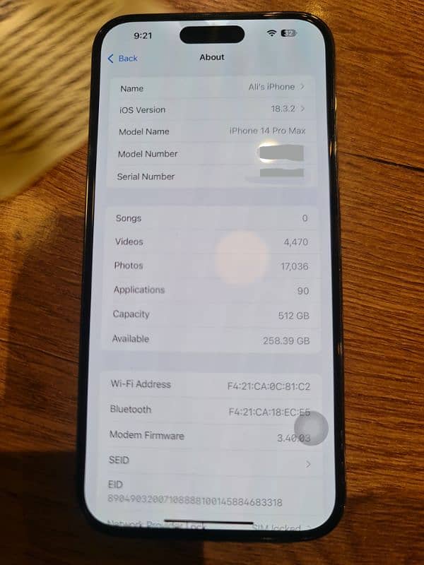 Iphone 14 pro max 512 Gb jv 7