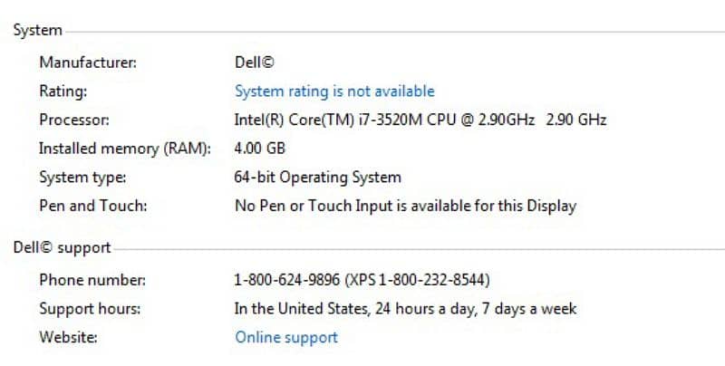 One Week Used Dell i7 LapTop With Charger. 9