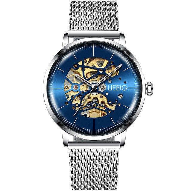 Premium LIEBIG L3001 Skeleton Exposed Gear Watch for Men w/ Automatic 0