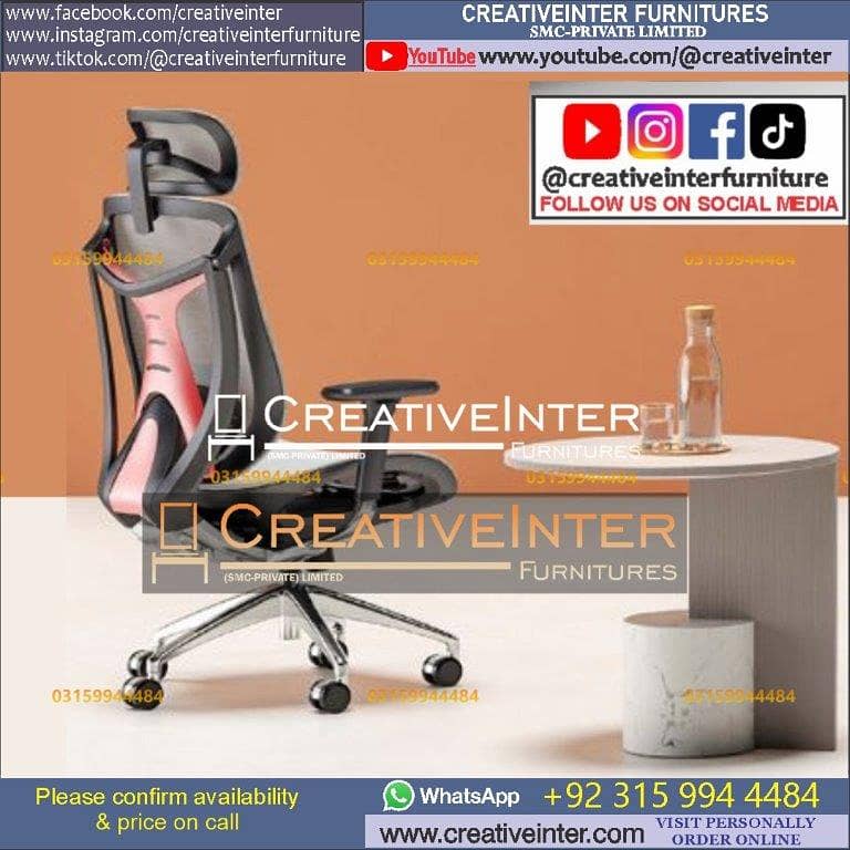 Office chair workstation table front desk Executive meeting gamin sof 7