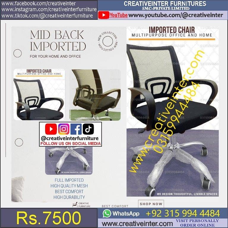 Office chair workstation table front desk Executive meeting gamin sof 13