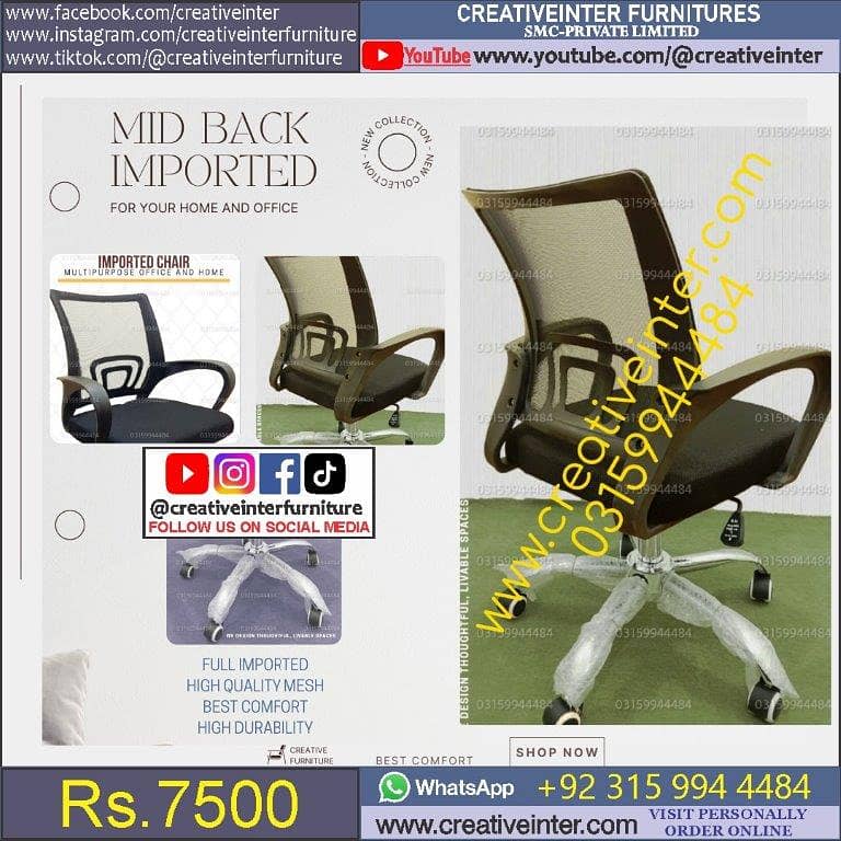 Office chair workstation table front desk Executive meeting gamin sof 14