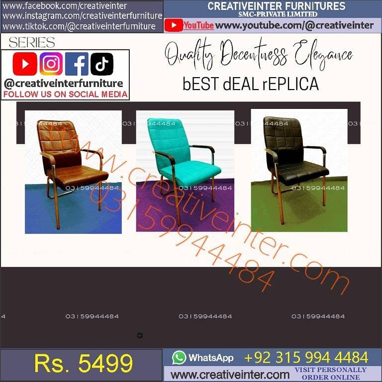Office chair workstation table front desk Executive meeting gamin sof 19