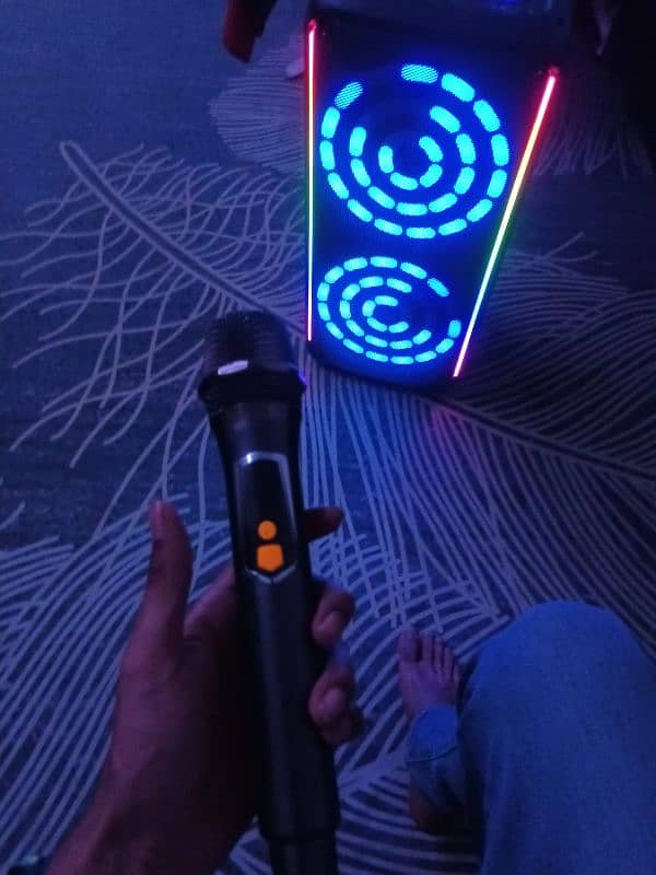 kTS_1912 portable wireless speeker with 2 microphone 3