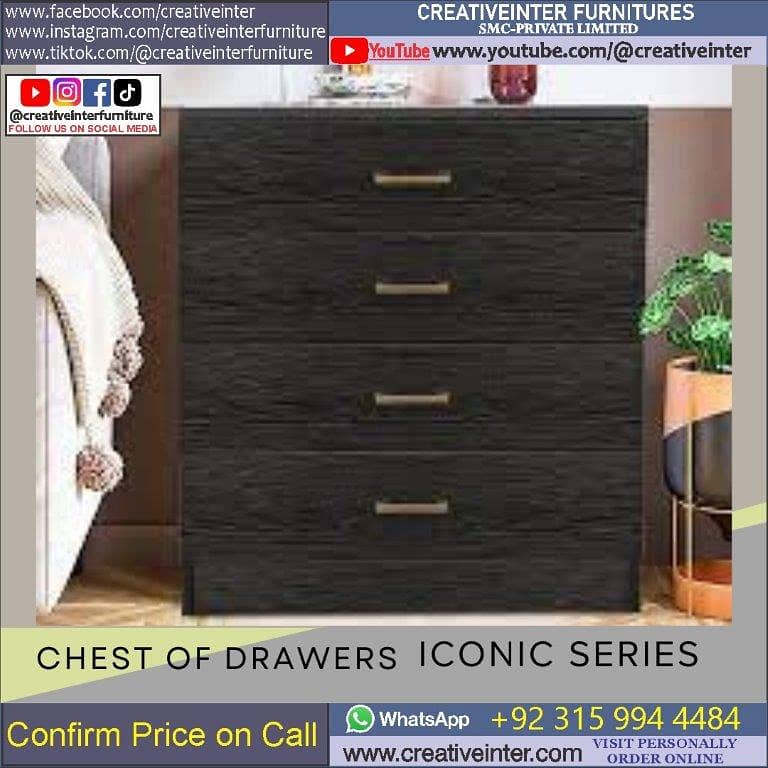 Cupboard Almari Wardrobe set single Dressing Iron Stand mirror 15
