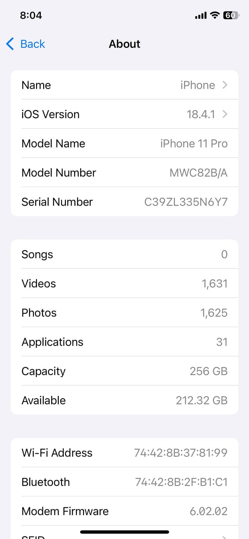 Iphone 11pro PTA approved with box 8
