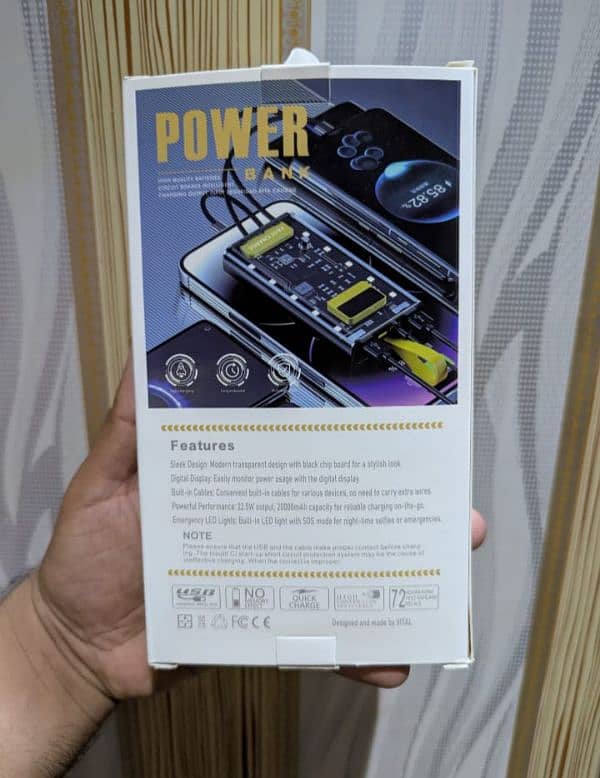 TechnoEdge Flick X Transparent 20000mah power Bank 1