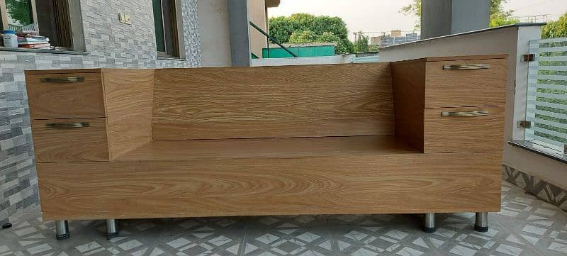 Best Wooden Bench Couch with drawers. 2