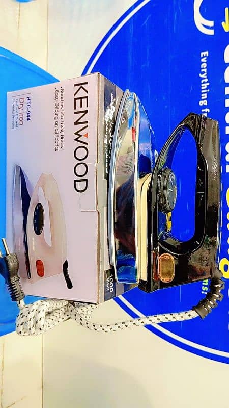 Portable 1000 Watts Dry Iron with Non-Stick Coating & Easy Grip Handle 5