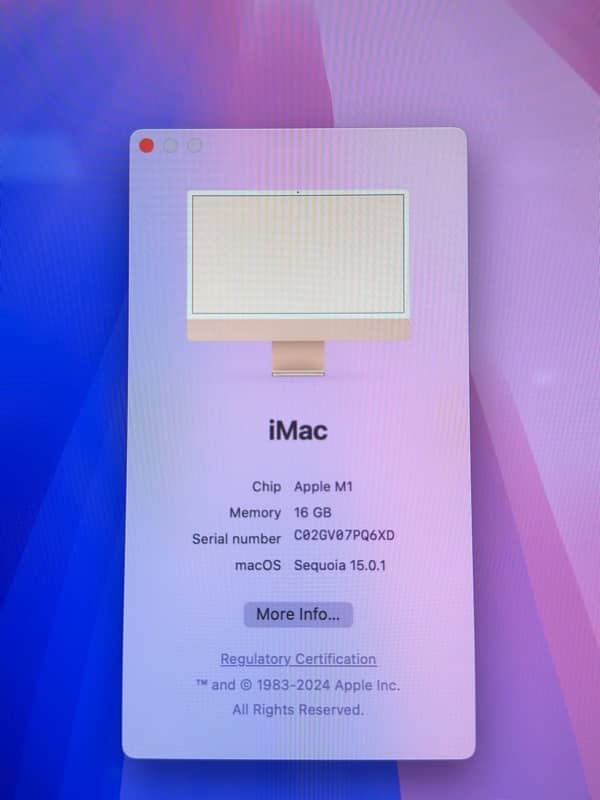 iMac 2021 m1 8