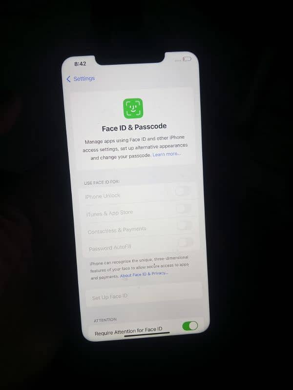 iphone xs max 256gb issue face ID battery and  Bluetooth 5