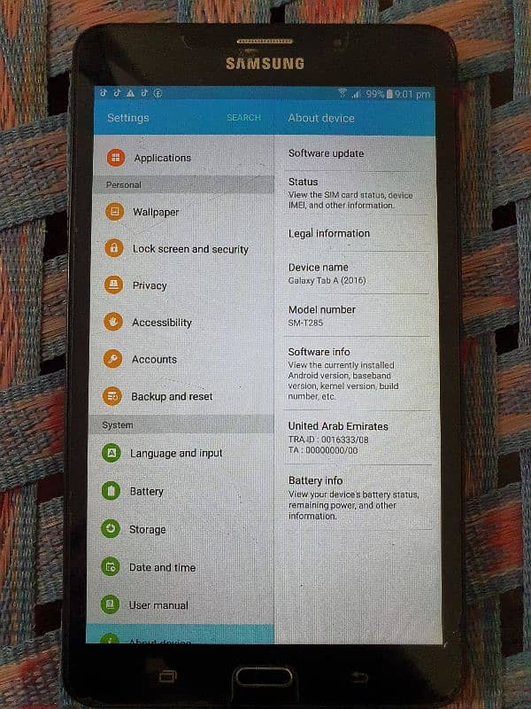 Samsung Galaxy Tab A (2016) 3