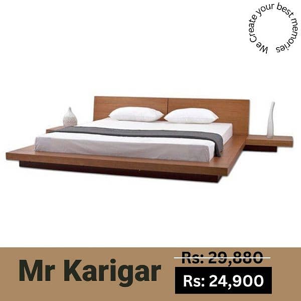 Bed set with side table 2