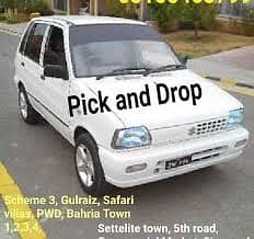 Pick And Drop mehran Taxi available 0