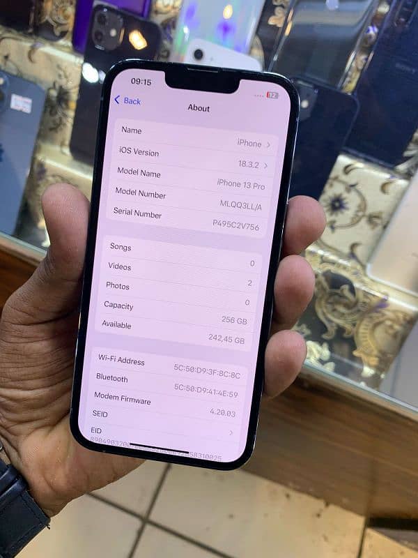 IPHONE 13 PRO 256GB & 512GB JV NON PTA NON ACTIVE 85% PLUS BATTERY 2