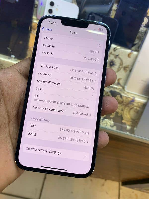 IPHONE 13 PRO 256GB & 512GB JV NON PTA NON ACTIVE 85% PLUS BATTERY 3