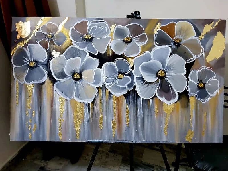 3d Textured Abstract Painting | Handmade painting Home Decor 13