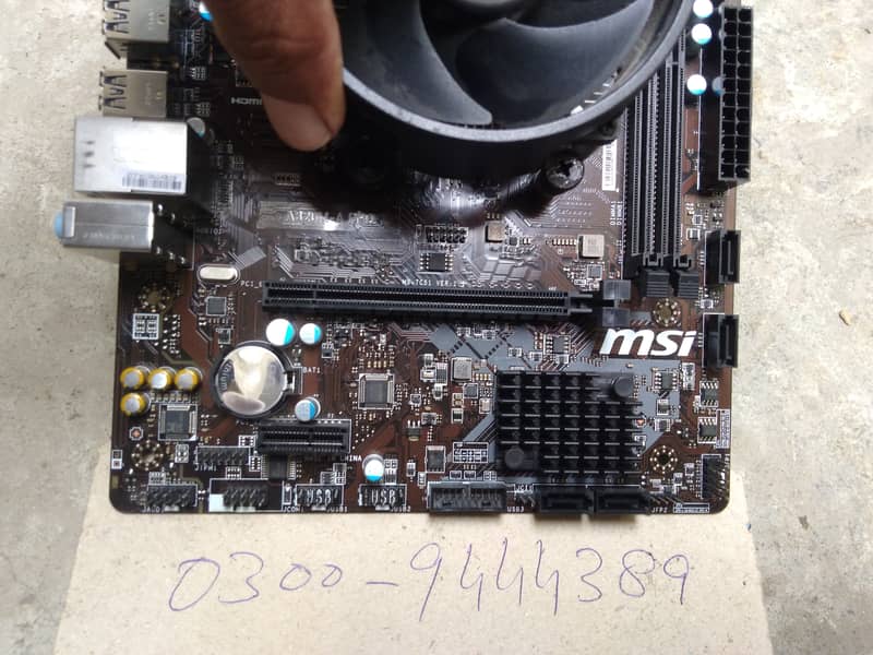 AMD CPU RYZEN 3 3200g + MSI A320M-A PRO motherboard 4