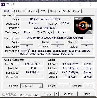 AMD CPU RYZEN 3 3200g + MSI A320M-A PRO motherboard 5