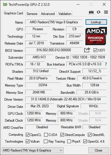 AMD CPU RYZEN 3 3200g + MSI A320M-A PRO motherboard 6