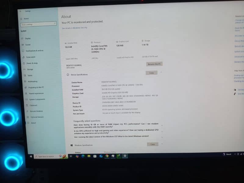hp lcd monitor 24 inch for computer also use it as TV 1