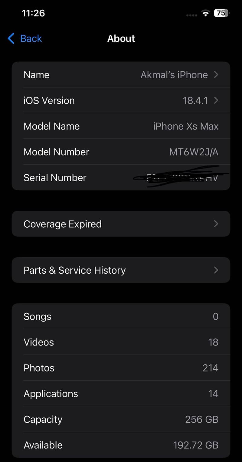 I phone Xs max 256 non pta 2