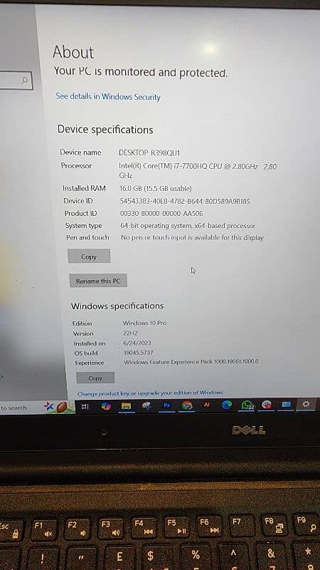 XPS 15 i7 7th gen 6