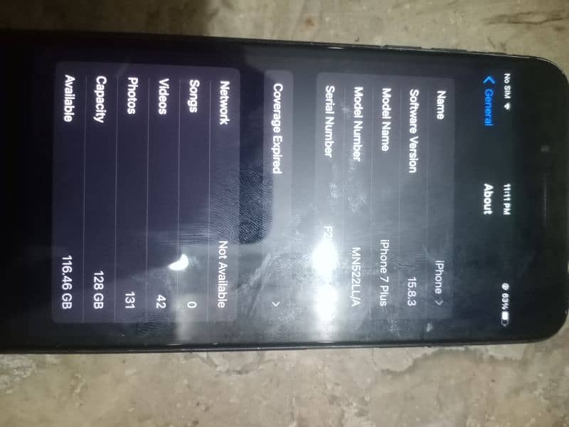 Iphone 7 plus PTA . . Contact no 03011811276 2