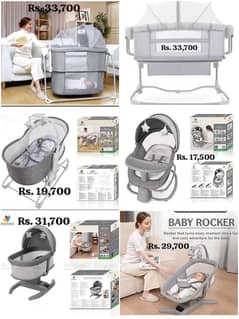 Mastela Deluxe  Mastela Deluxe 4 in 1 Bassinet, Cradle Swing & Bedsid