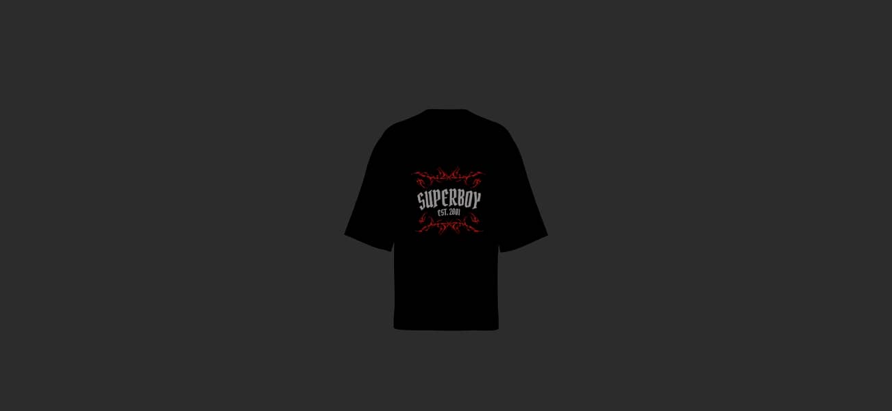 Men's Letter Graphic Drop Shoulder 0