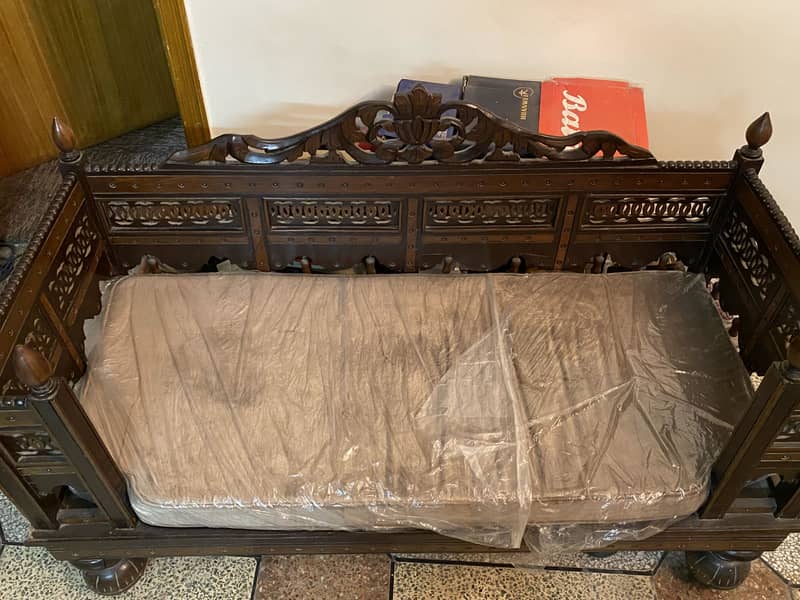 Handmade carving 7 seater sofa set wooded 3
