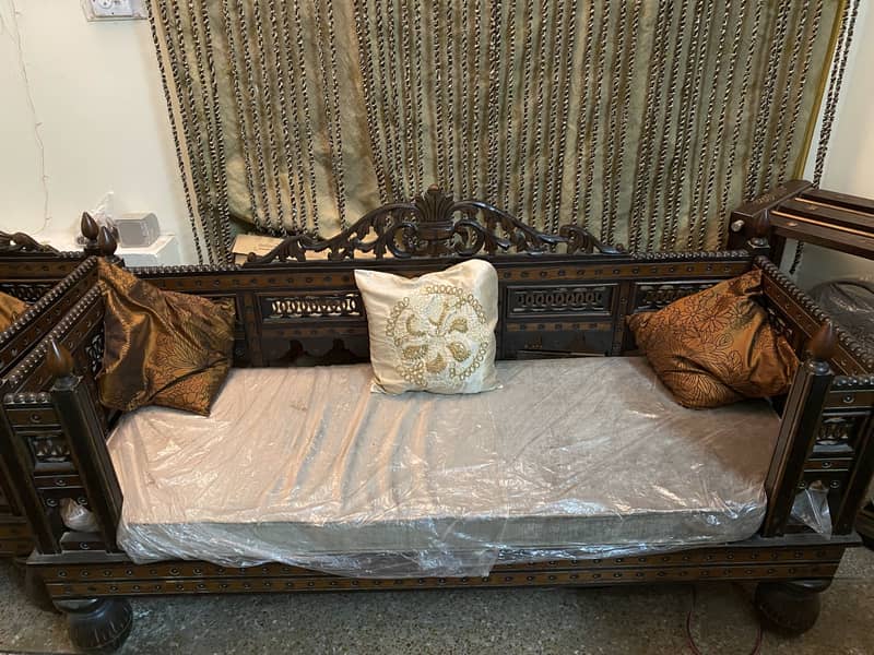 Handmade carving 7 seater sofa set wooded 5