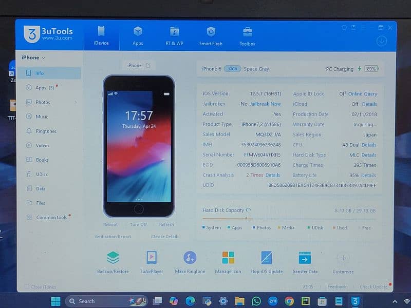 Brand New iPhone 6 32gb 10/10 95% Battery Health Non PTA Sale Exchange 9