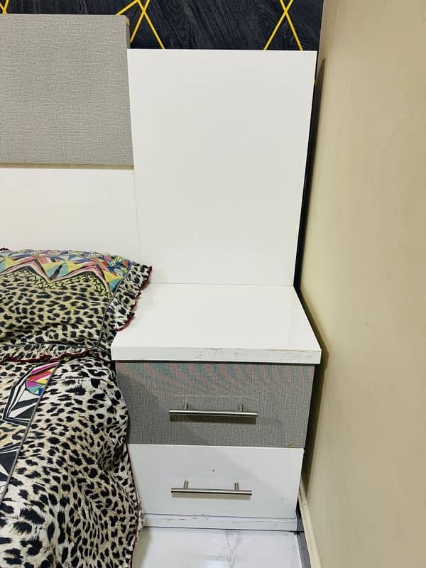 Stylish Custom Made Modern Double Bed with Ortho Mattress 0