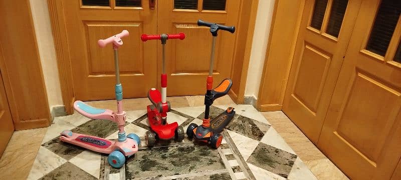 2 in 1 scooty for kids with LED lights 2