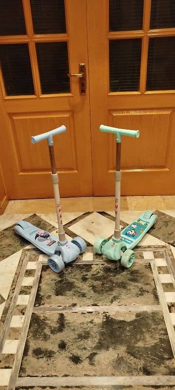 2 in 1 scooty for kids with LED lights 5