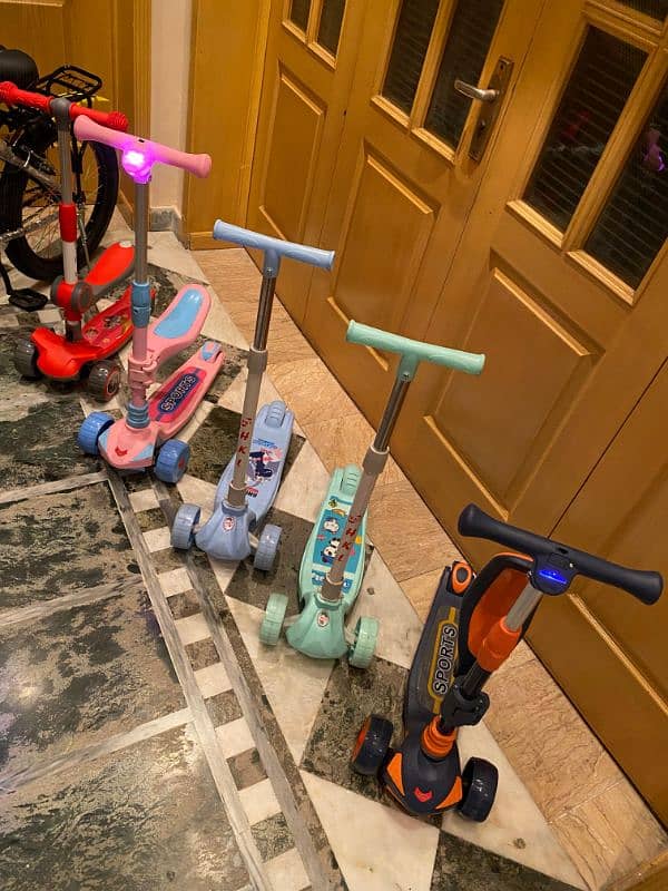 2 in 1 scooty for kids with LED lights 7