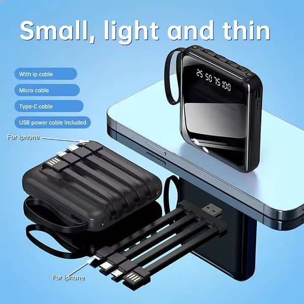 Mini Large Capacity  Power Bank 20000mah 0