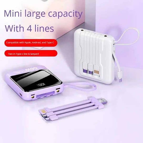 Mini Large Capacity  Power Bank 20000mah 3