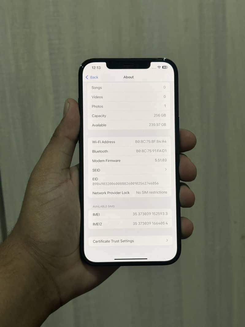 iphone 12 pro max 256gb pta approved with box brand new phone 7