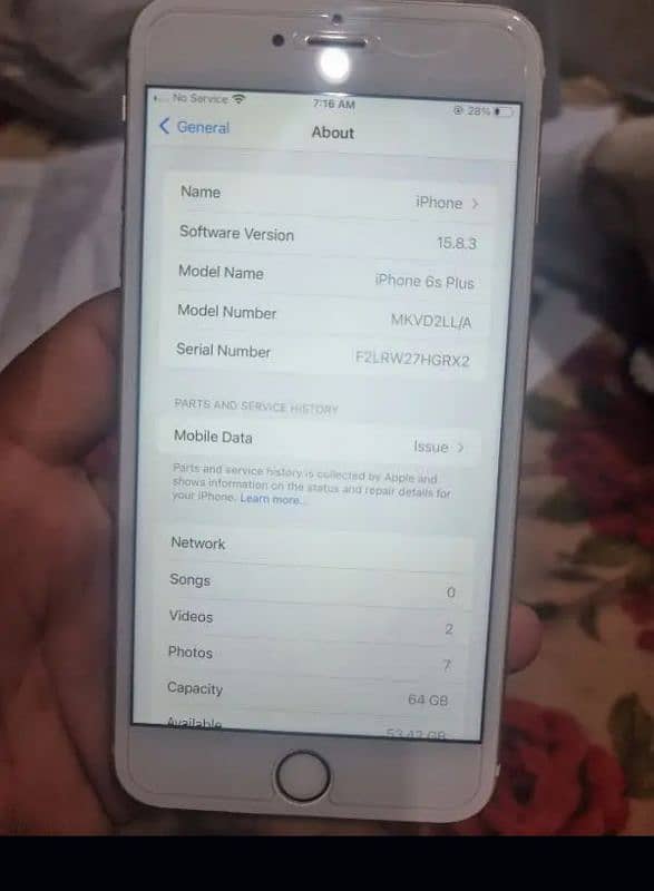 iPhone 6s plus 64gb bypass 4