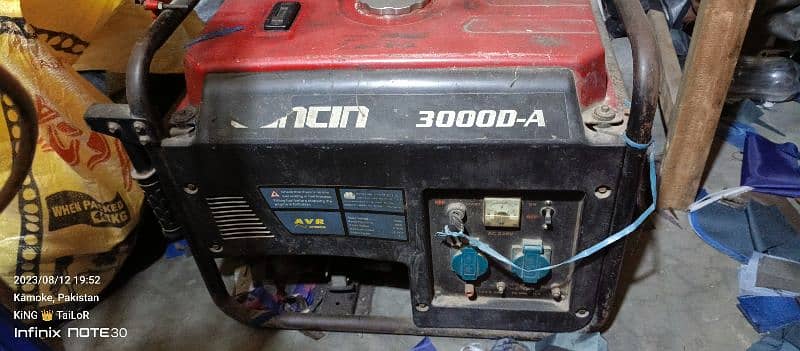 generator good condition 10/9 3000d 0306/58000/24/ 1