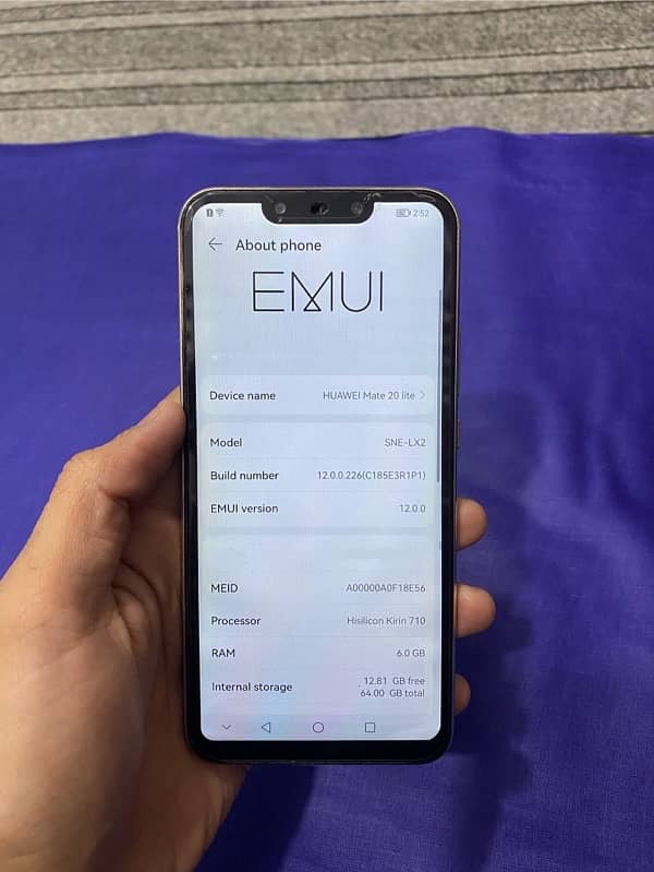 huawei mate 20 lite 6/64 + earbuds 0