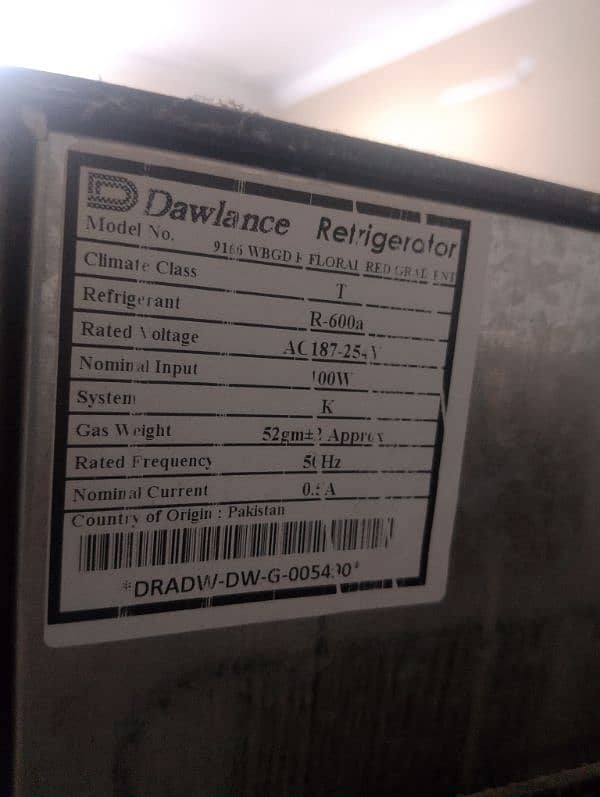 dawlance refrigerator for sale 0