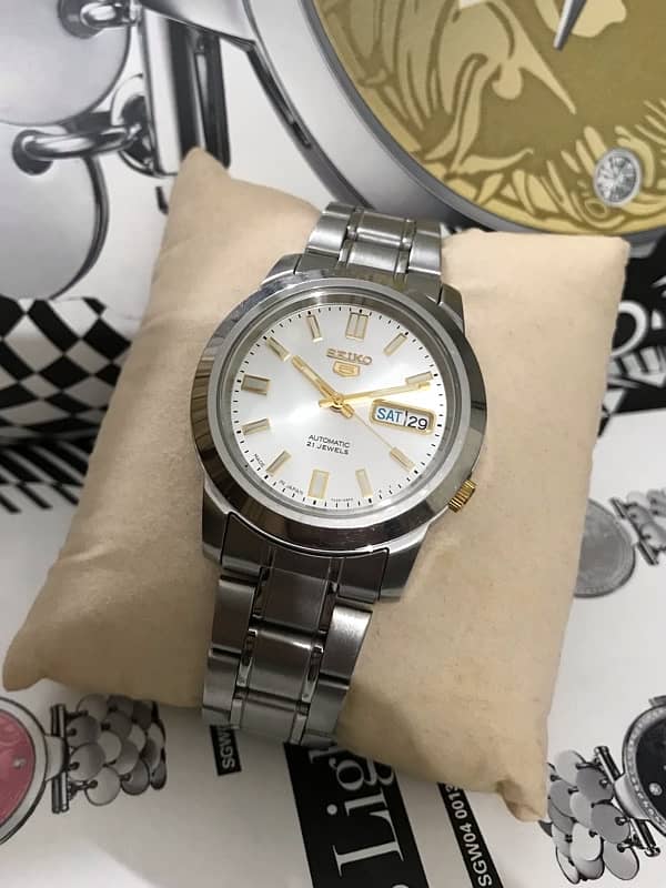 SEIKO-AUTOMATIC-100% ORIGINAL-GOOD CONDITION WATCH-RADO-OMEGA-ROLEX 4