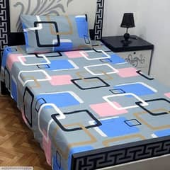 Cotton Printed Single Bedsheet